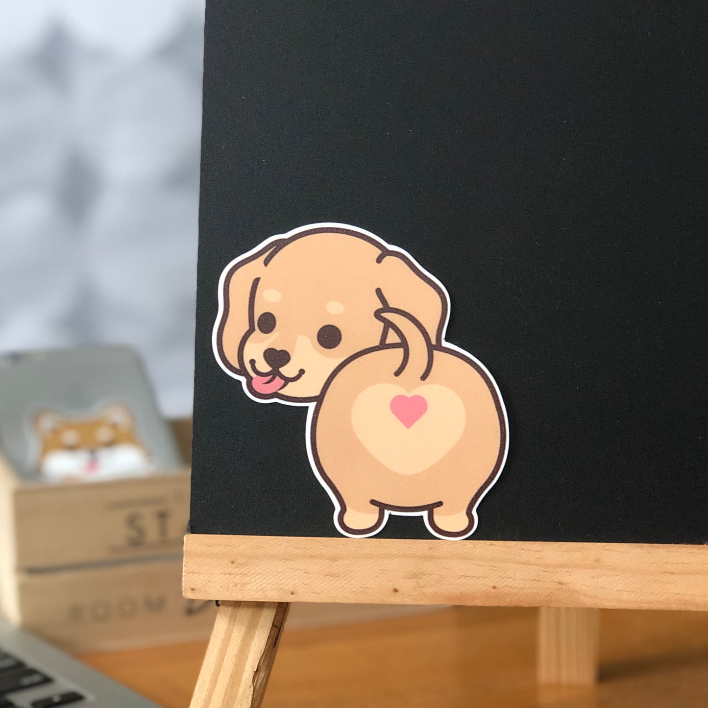 Dachshund Stickers-Butt 臘腸狗貼紙-小屁股