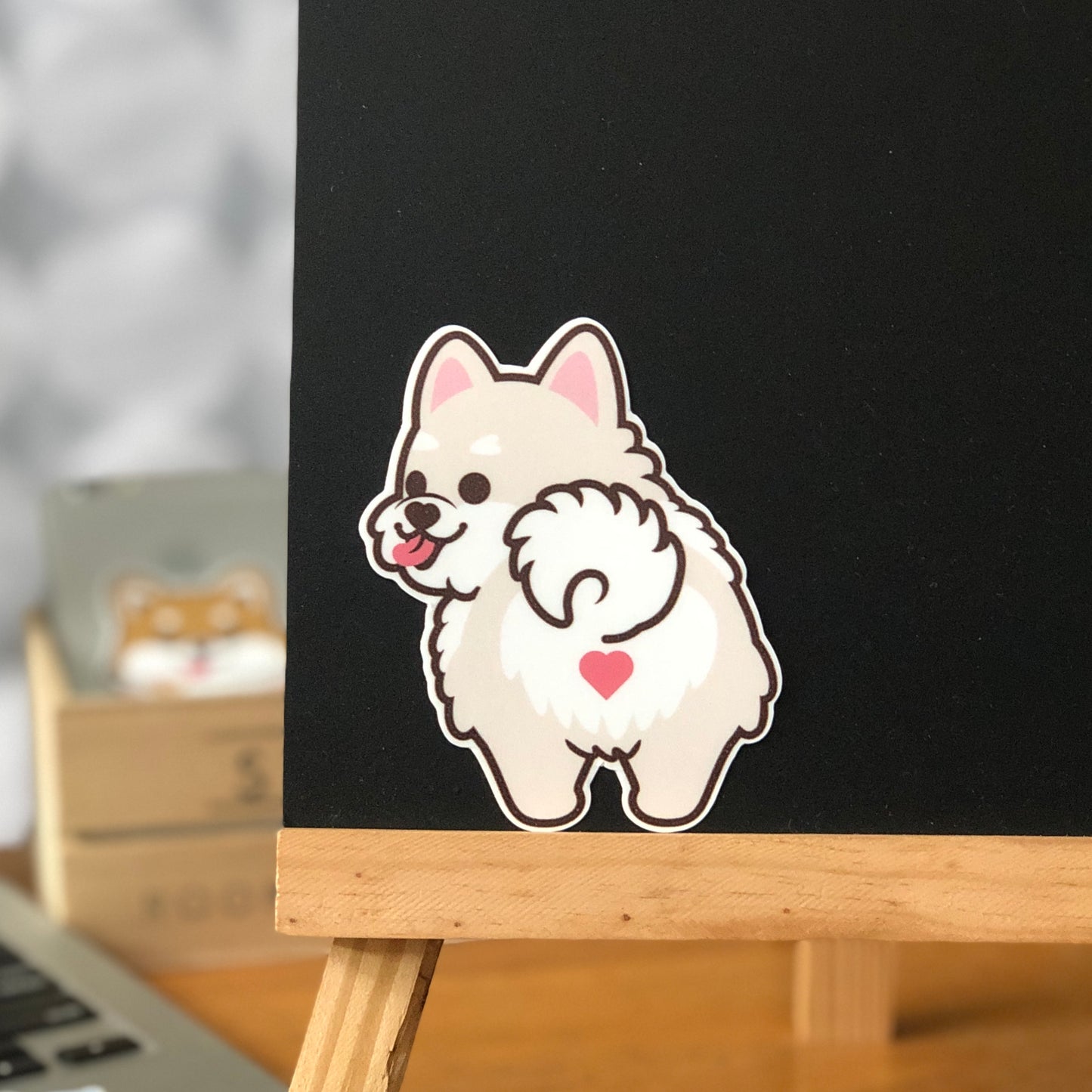 Pomeranian Stickers-Butt 松鼠狗貼紙-小屁股