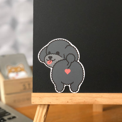 Poodle Stickers-Butt 貴婦狗貼紙-小屁股