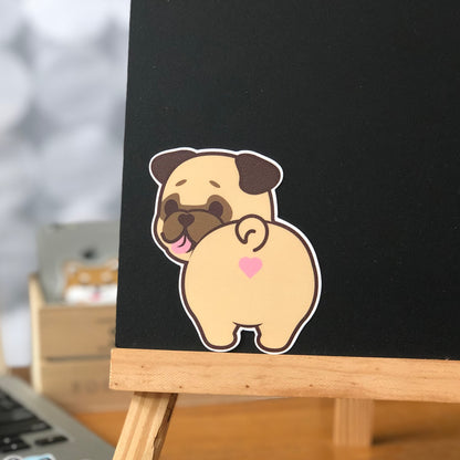 Pug Stickers-Butt 八哥貼紙-小屁股