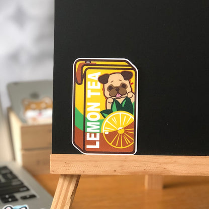 Pug Stickers-Vita Lemon Tea 八哥貼紙-維他檸檬茶