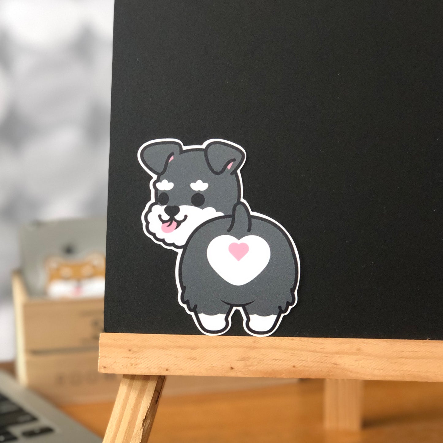 Schnauzer Stickers-Butt 史納莎貼紙-小屁股