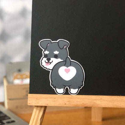Schnauzer Stickers-Butt 史納莎貼紙-小屁股