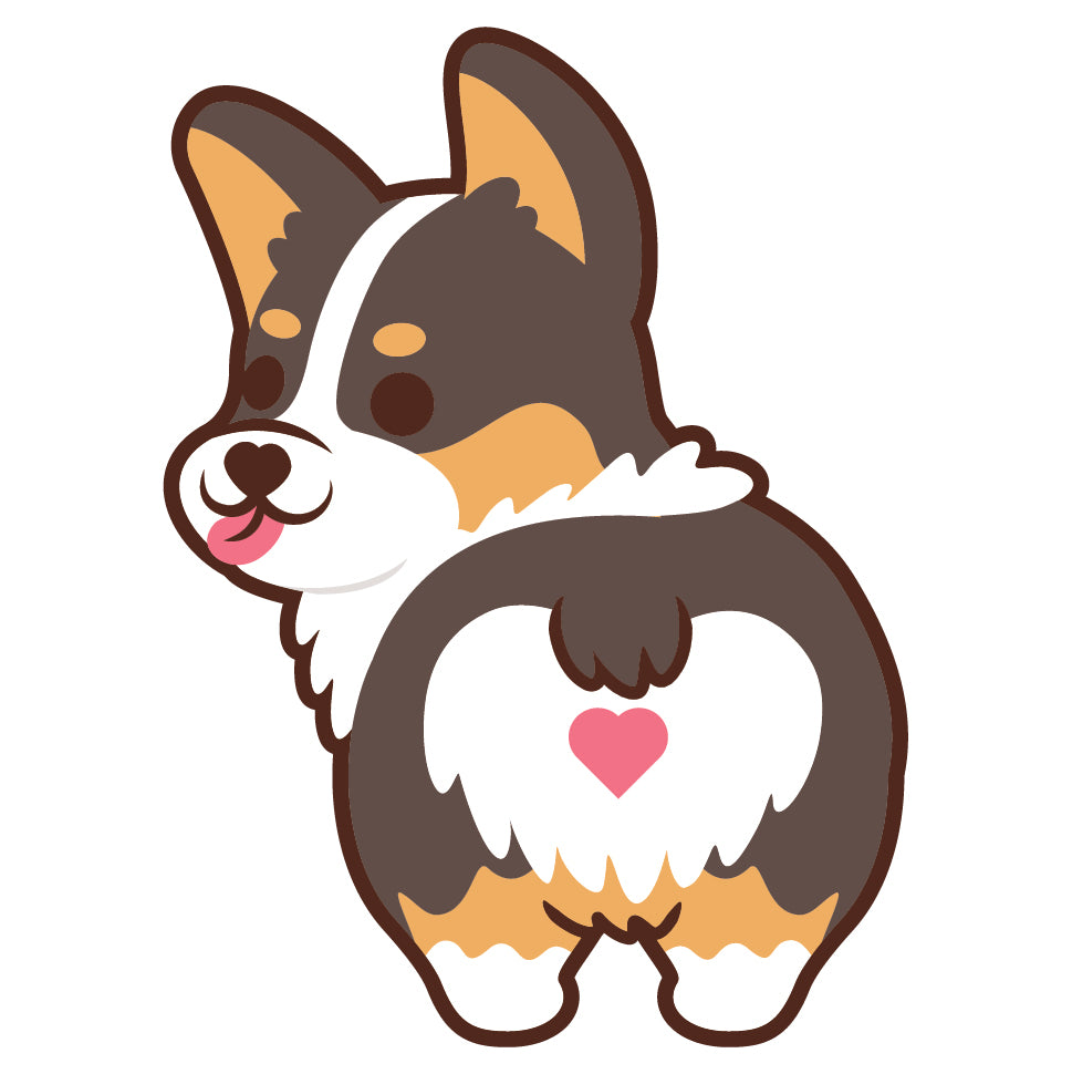 Corgi Stickers-Butt 哥基貼紙-小屁股