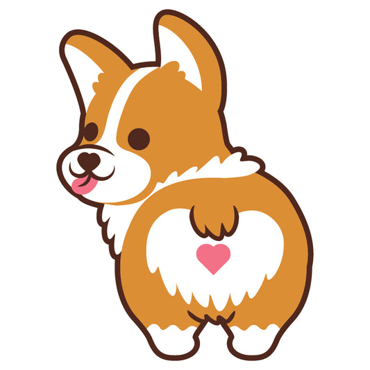 Corgi Stickers-Butt 哥基貼紙-小屁股