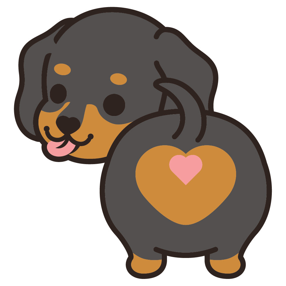 Dachshund Stickers-Butt 臘腸狗貼紙-小屁股