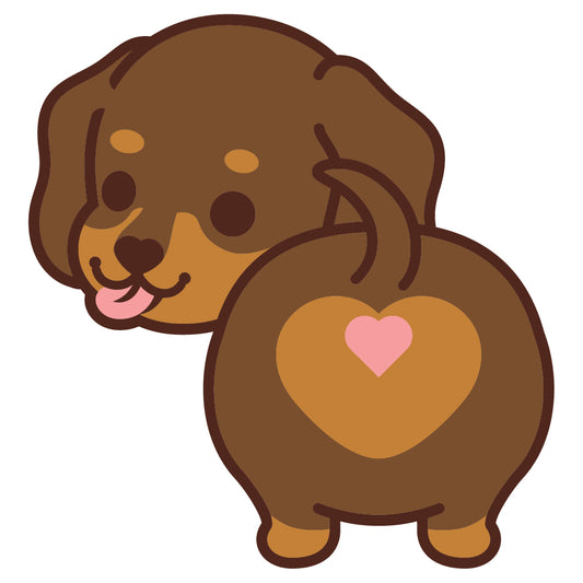 Dachshund Stickers-Butt 臘腸狗貼紙-小屁股