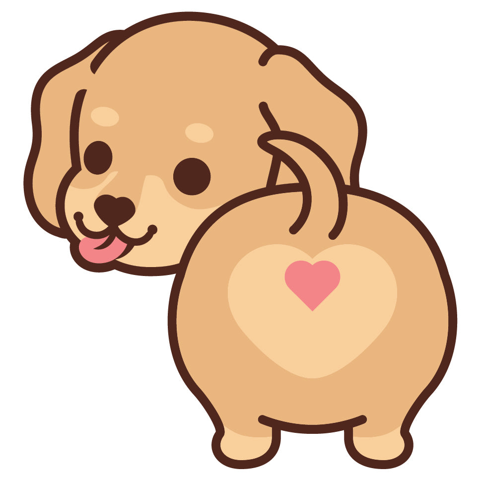 Dachshund Stickers-Butt 臘腸狗貼紙-小屁股
