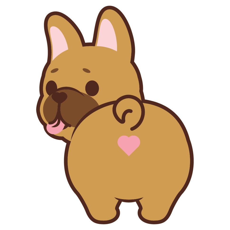 Frenchie Stickers-Butt 法鬥貼紙-小屁股