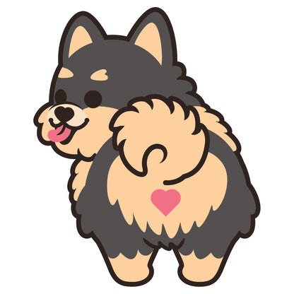 Pomeranian Stickers-Butt 松鼠狗貼紙-小屁股