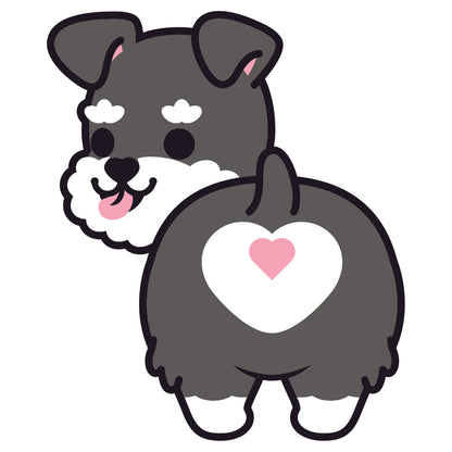 Schnauzer Stickers-Butt 史納莎貼紙-小屁股