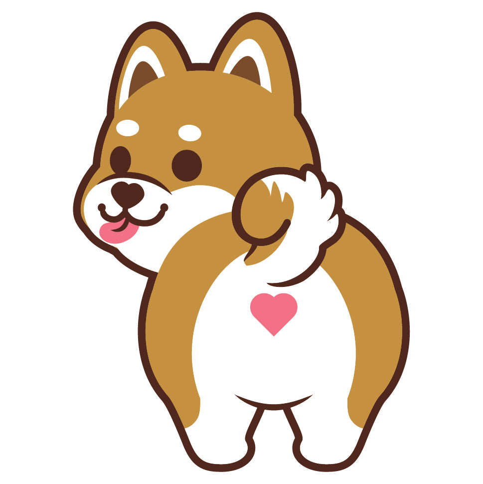 Shiba Stickers-Butt 柴犬貼紙-小屁股