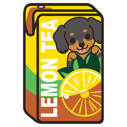 Dachshund Stickers-Vita Lemon Tea 臘腸狗貼紙-維他檸檬茶