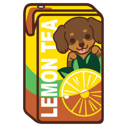 Dachshund Stickers-Vita Lemon Tea 臘腸狗貼紙-維他檸檬茶