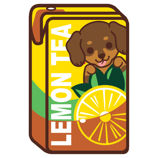 Dachshund Stickers-Vita Lemon Tea 臘腸狗貼紙-維他檸檬茶