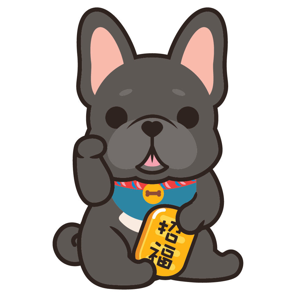 Frenchie Stickers-Lucky Dog 法鬥貼紙-招財狗