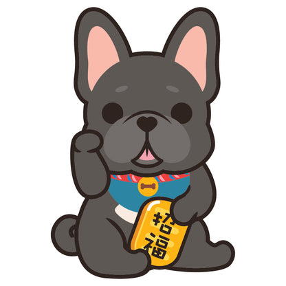 Frenchie Stickers-Lucky Dog 法鬥貼紙-招財狗