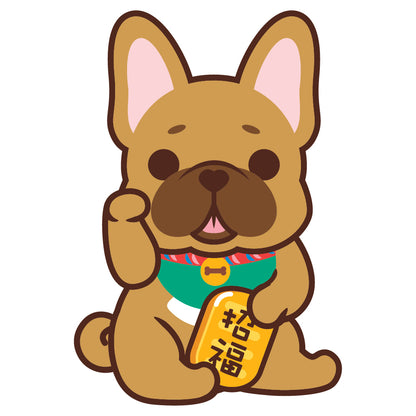 Frenchie Stickers-Lucky Dog 法鬥貼紙-招財狗