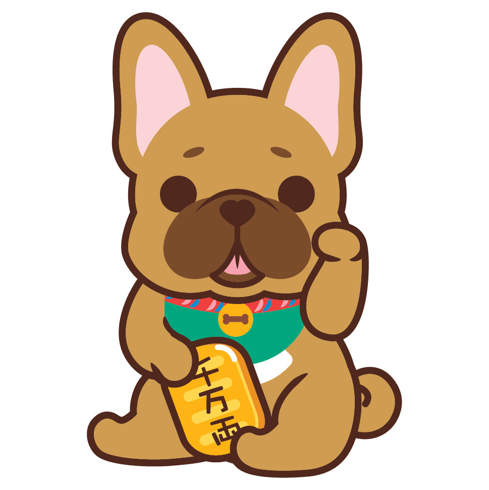 Frenchie Stickers-Lucky Dog 法鬥貼紙-招財狗