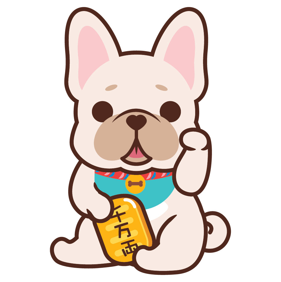 Frenchie Stickers-Lucky Dog 法鬥貼紙-招財狗