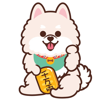 Pomeranian Stickers-Lucky Dog 松鼠狗貼紙-招財狗