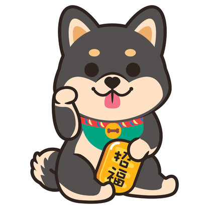 Shiba Large Stickers-Lucky Dog 柴犬大貼紙-招財狗
