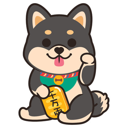 Shiba Large Stickers-Lucky Dog 柴犬大貼紙-招財狗