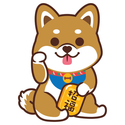 Shiba Large Stickers-Lucky Dog 柴犬大貼紙-招財狗