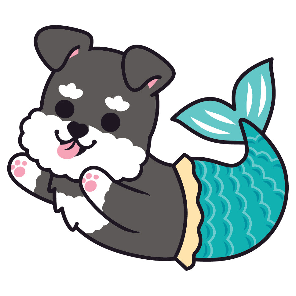 Schnauzer Stickers-Mermaid 史納莎貼紙-美人魚