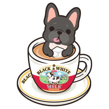 Frenchie Stickers-HK Milk Tea 法鬥貼紙-港式奶茶