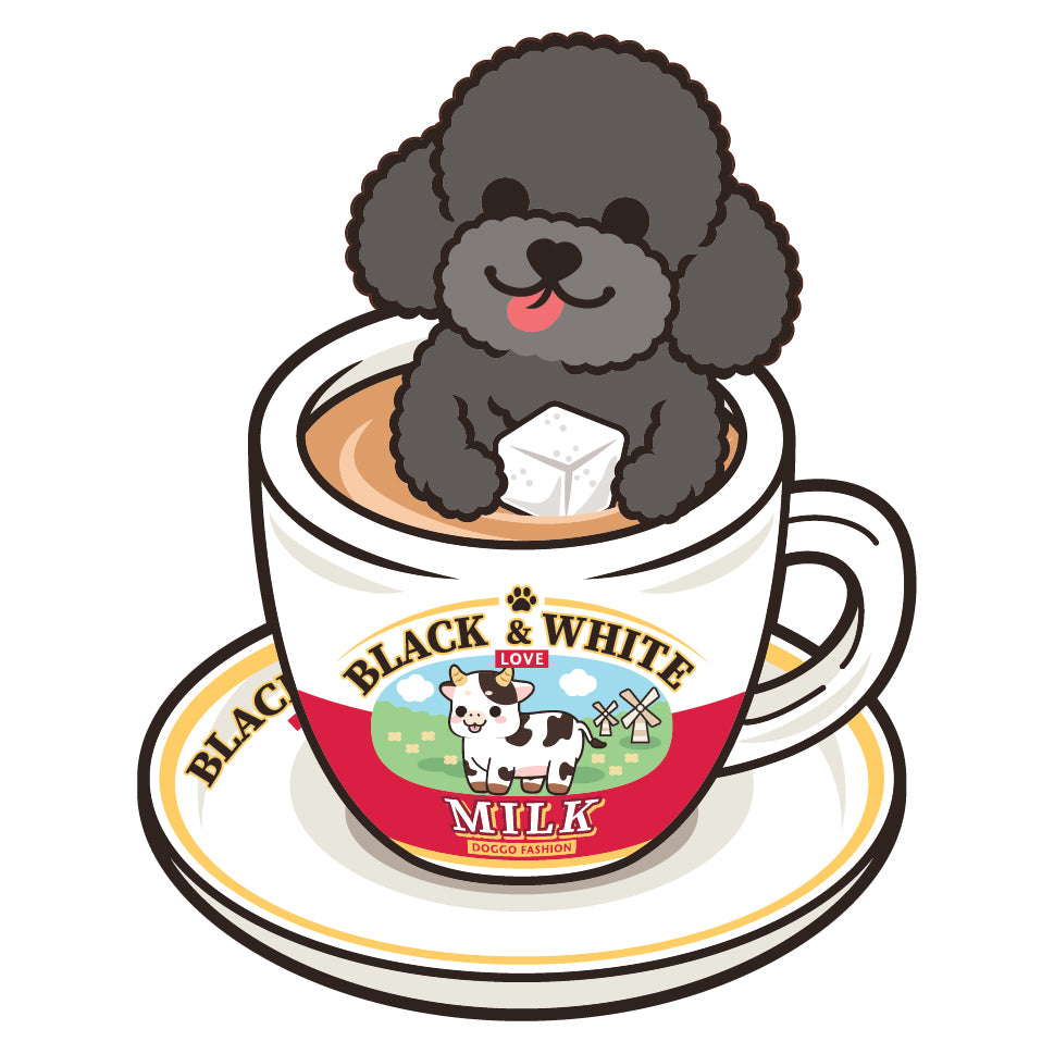 Poodle Stickers-HK Milk Tea 貴婦狗貼紙-港式奶茶
