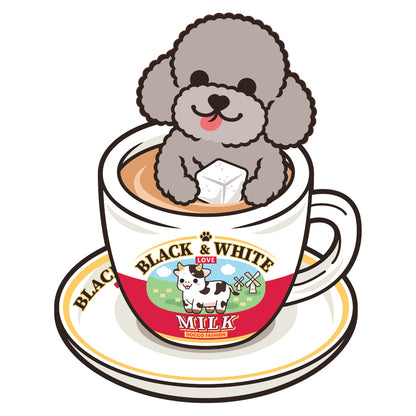 Poodle Stickers-HK Milk Tea 貴婦狗貼紙-港式奶茶