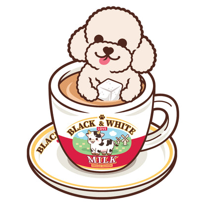 Poodle Stickers-HK Milk Tea 貴婦狗貼紙-港式奶茶