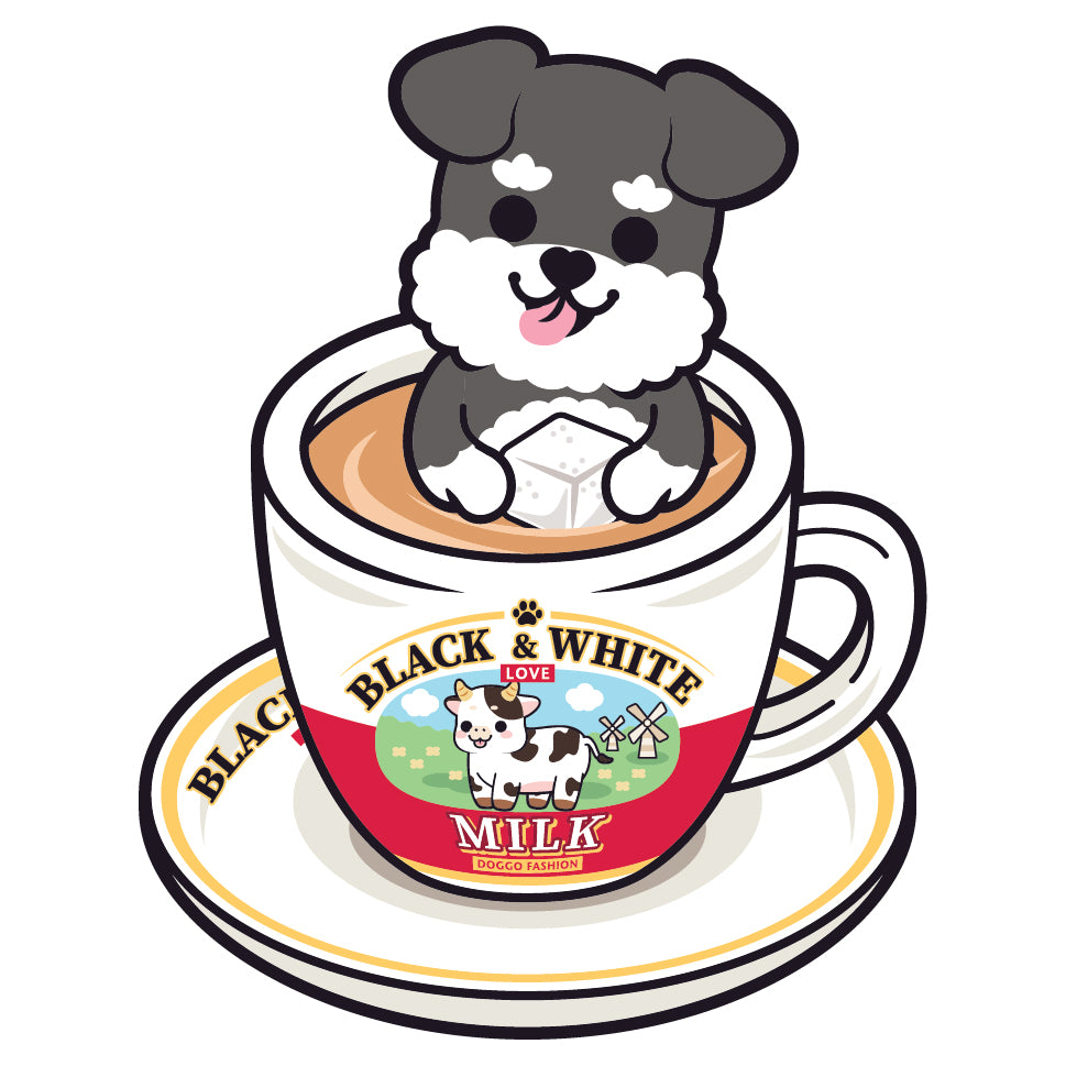 Schnauzer Stickers-HK Milk Tea 史納莎貼紙-港式奶茶