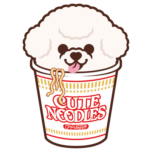 Bichon Stickers-Cup Noodle 比熊犬貼紙-杯麵
