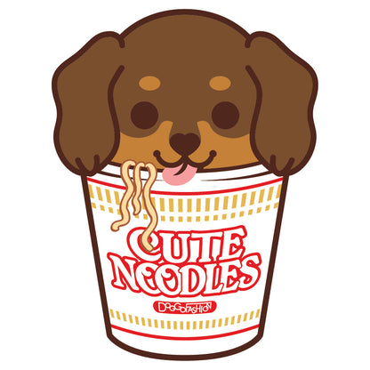 Dachshund Stickers-Cup Noodle 臘腸狗貼紙-杯麵