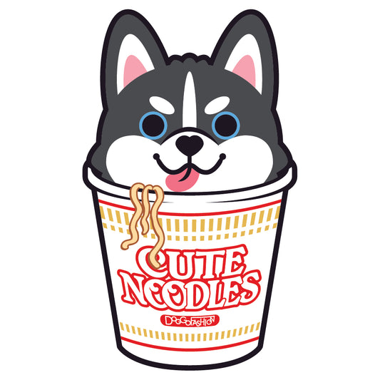 Husky Stickers-Cup Noodle 雪橇狗貼紙-杯麵