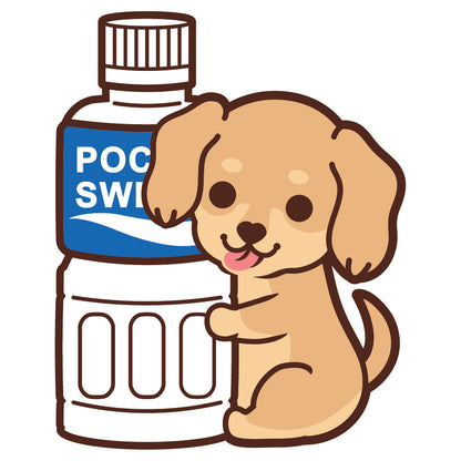Dachshund Stickers-Pocari 臘腸狗貼紙-寶礦力
