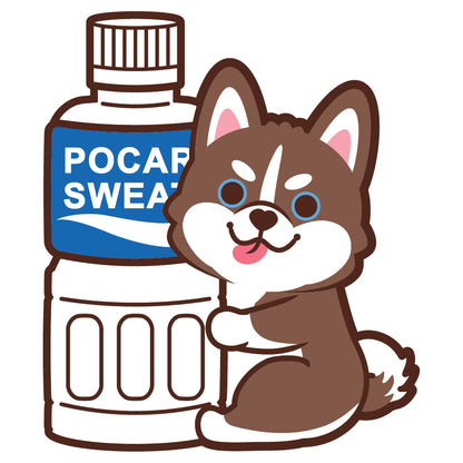 Husky Stickers-Pocari 雪橇狗貼紙-寶礦力