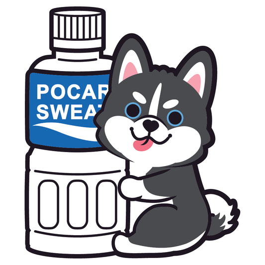 Husky Stickers-Pocari 雪橇狗貼紙-寶礦力