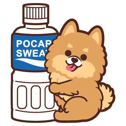 Pomeranian Stickers-Pocari 松鼠狗貼紙-寶礦力