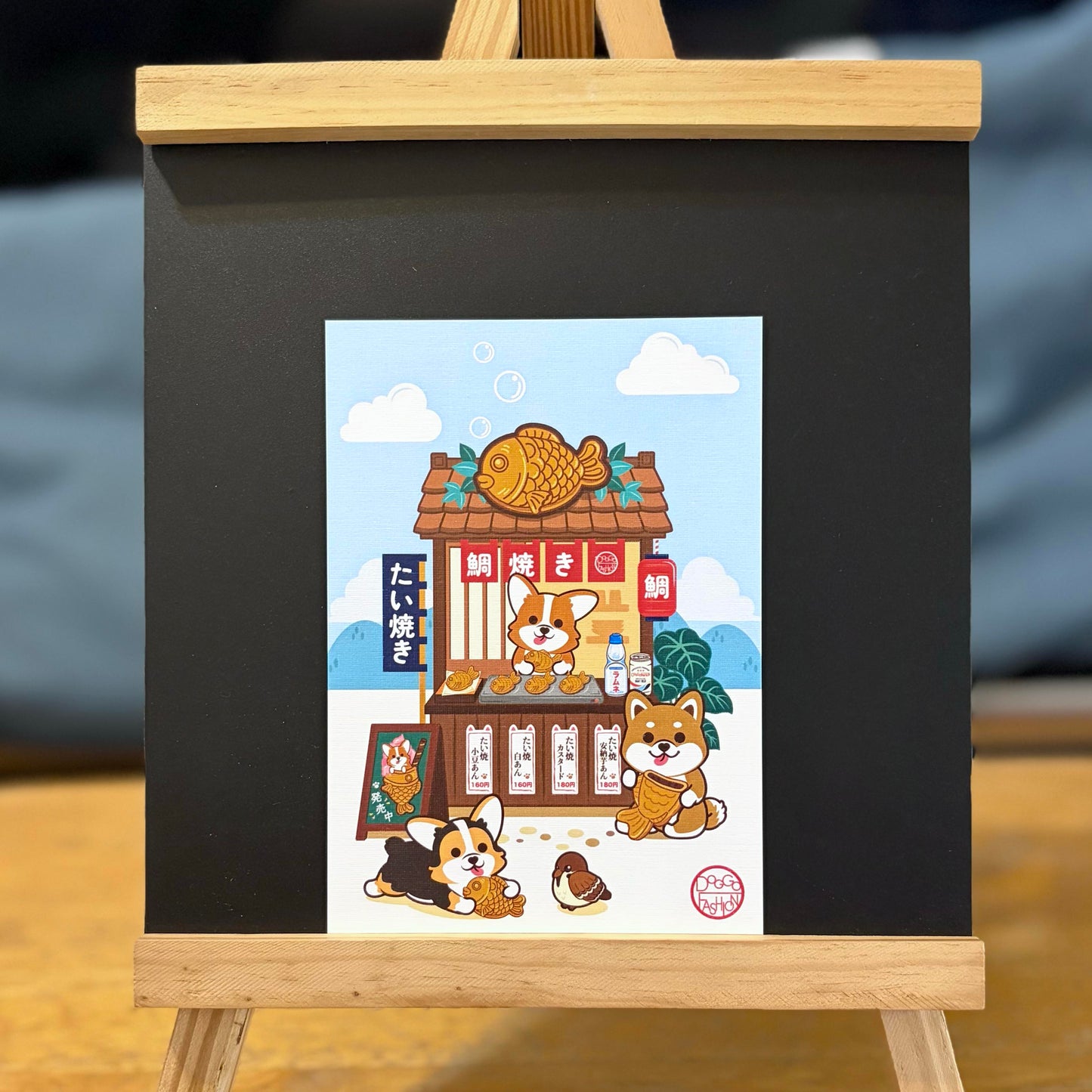 Doggo Postcard-Taiyaki Shop 汪汪明信片-鯛魚燒店