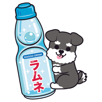 Schnauzer Stickers-Ramune 史納莎貼紙-波子汽水