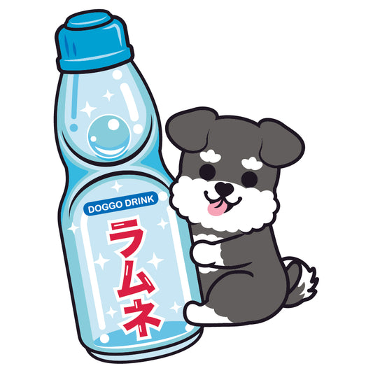 Schnauzer Stickers-Ramune 史納莎貼紙-波子汽水
