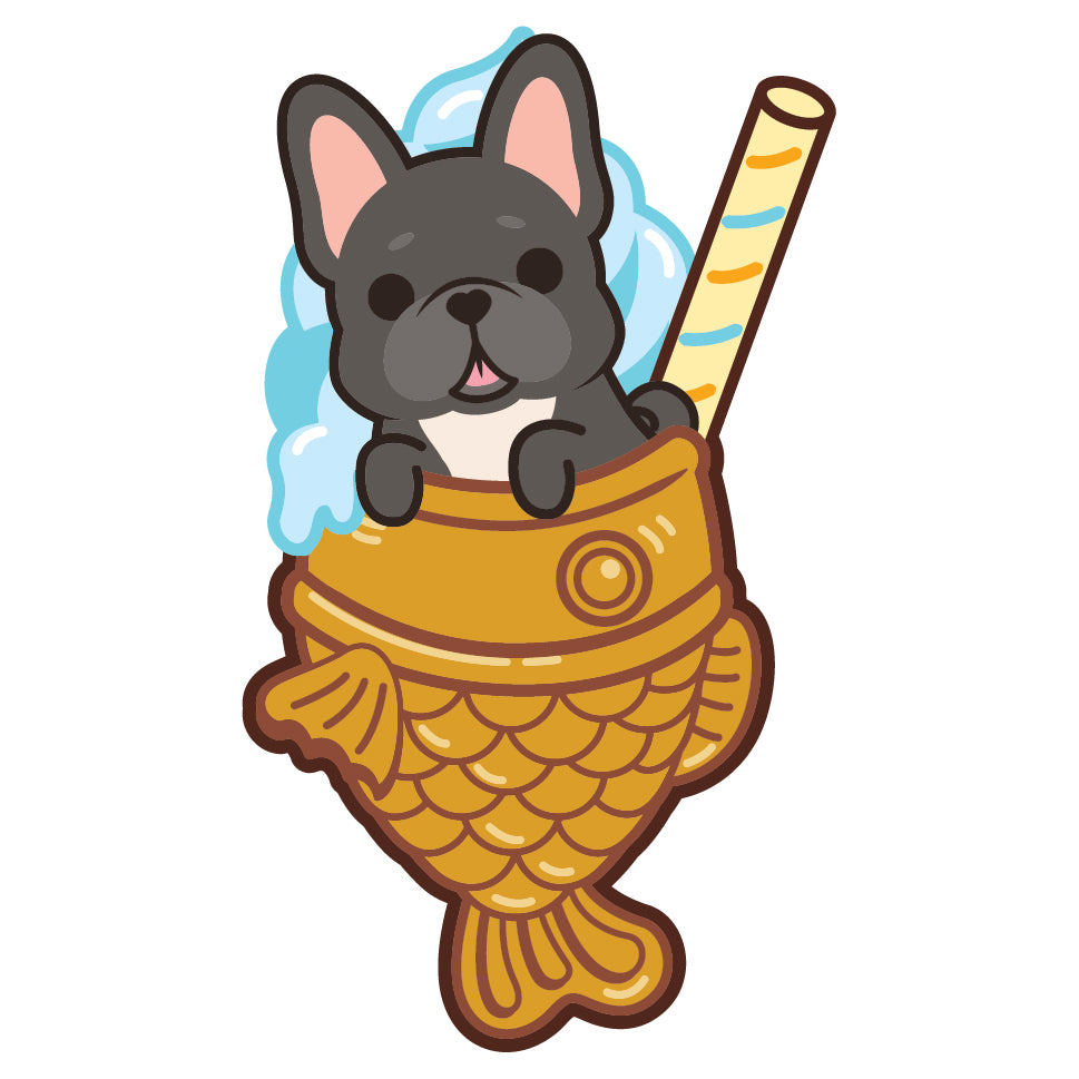 Frenchie Stickers-Taiyaki Ice-cream 法鬥貼紙-鯛魚雪糕