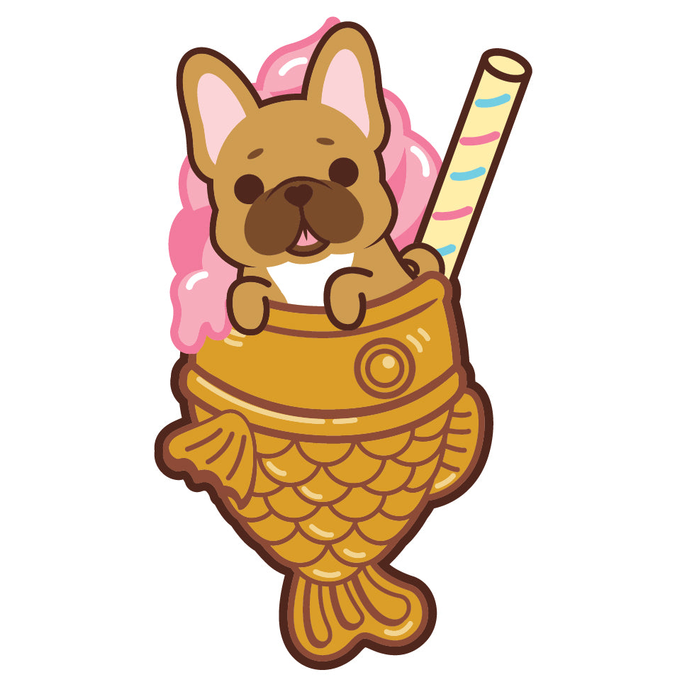 Frenchie Stickers-Taiyaki Ice-cream 法鬥貼紙-鯛魚雪糕