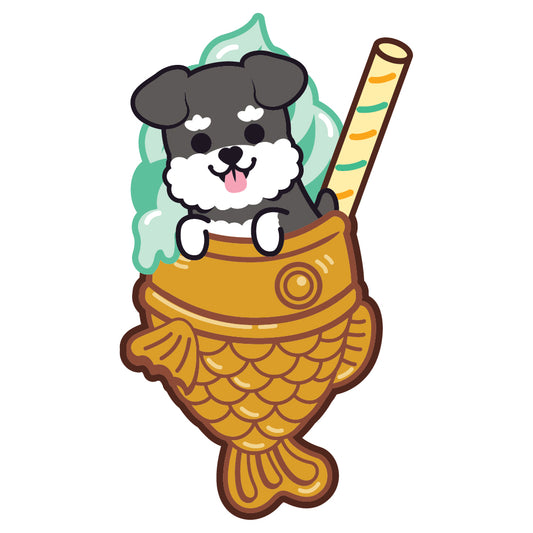 Schnauzer Stickers-Taiyaki Ice-cream 史納莎貼紙-鯛魚雪糕