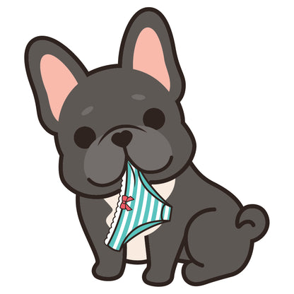 Frenchie Stickers-Panties 法鬥貼紙-偷底褲