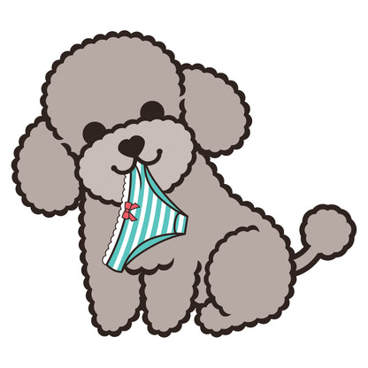 Poodle Stickers-Panties 貴婦狗貼紙-偷底褲