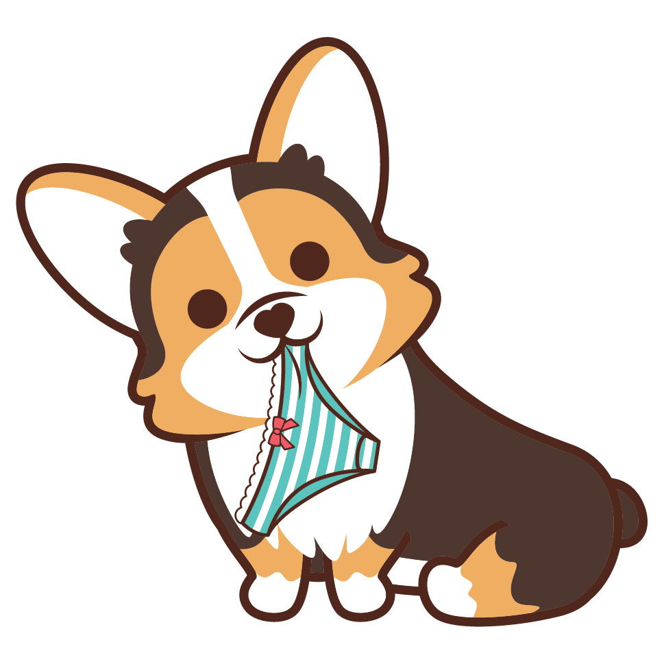 Corgi Stickers-Panties 哥基貼紙-偷底褲